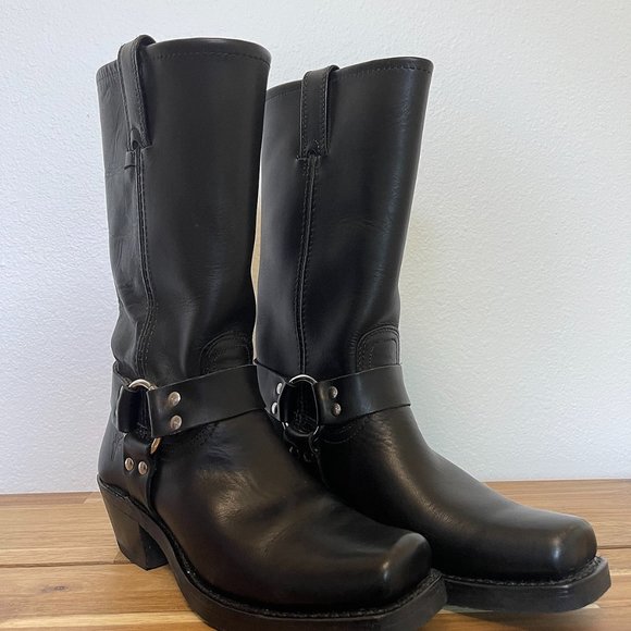 FRYE Harness 12R Women’s Size 7.5 Leather Boots - Picture 4 of 12